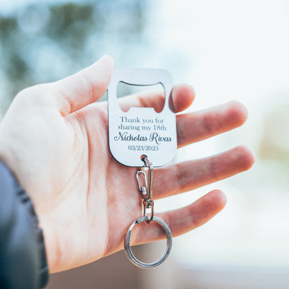 Custom Wedding Favor Bottle Opener
