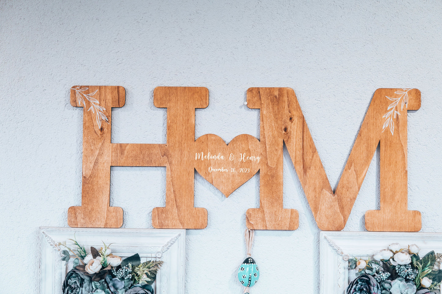 Rustic wood guest book wedding display – natural birch finish