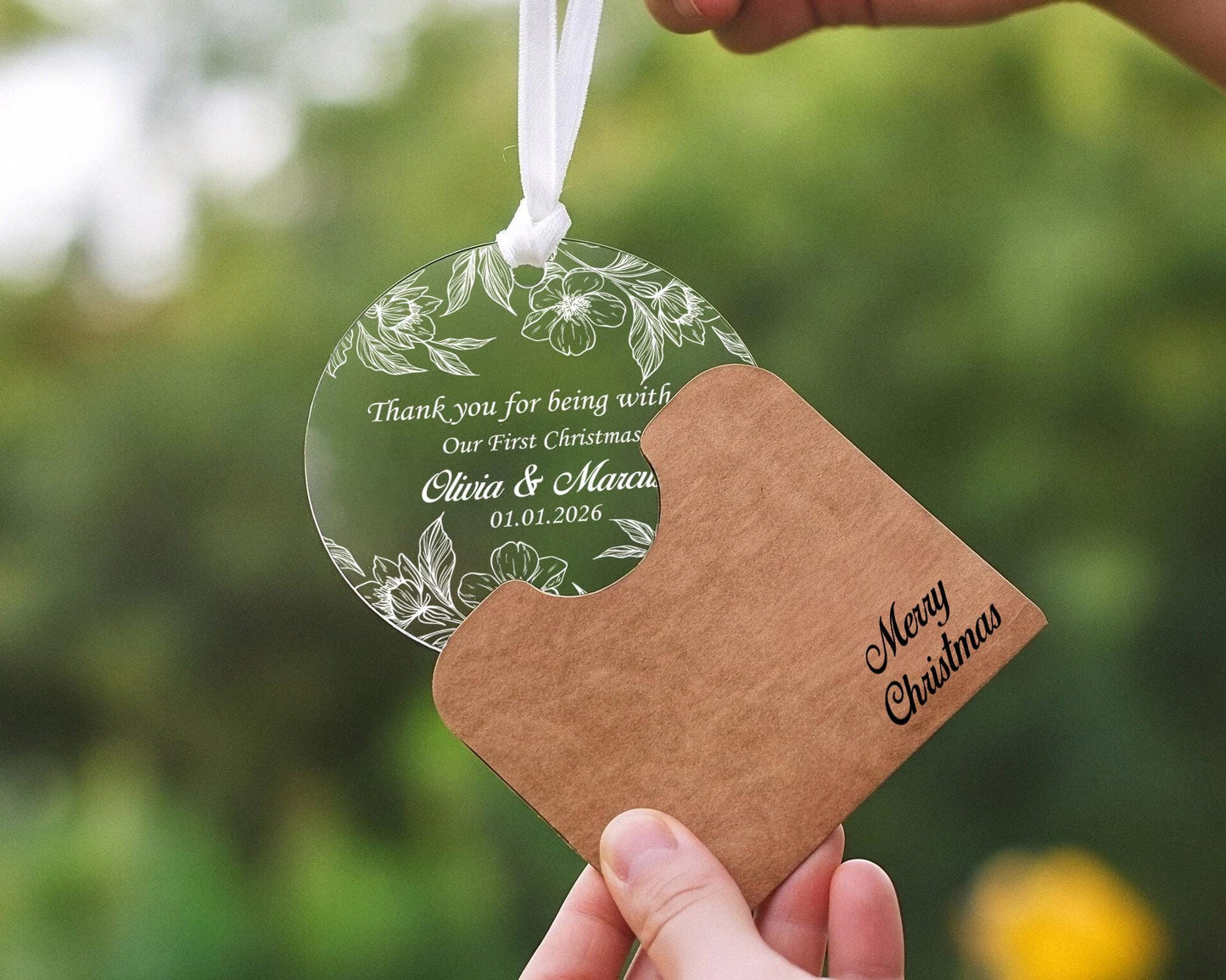 Custom Engraved Cristmas and Special Occasion Ornament