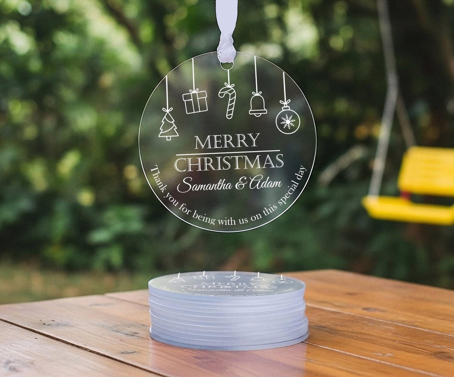 Custom Engraved Cristmas and Special Occasion Ornament