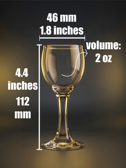 Personalized Stemmed Shot Glasses | Wedding Favors