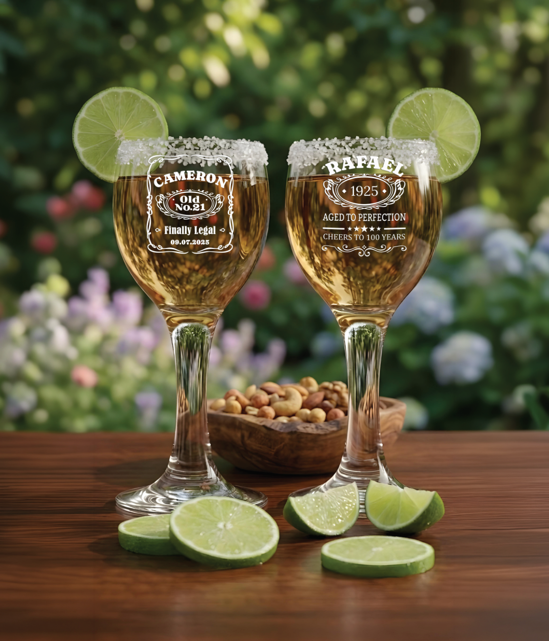Personalized Stemmed Shot Glasses | Birthday Party Favors