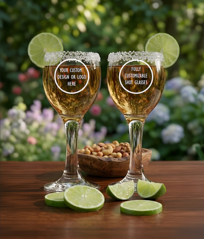 Custom Logo Stemmed Shot Glasses | Promotional Items & Corporate Gifts