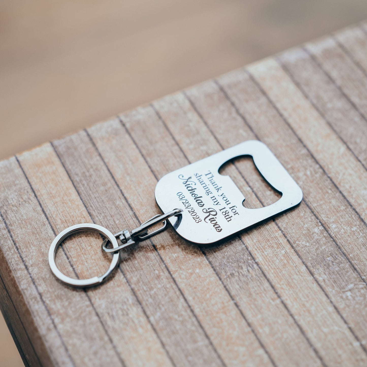 Custom Wedding Favor Bottle Opener