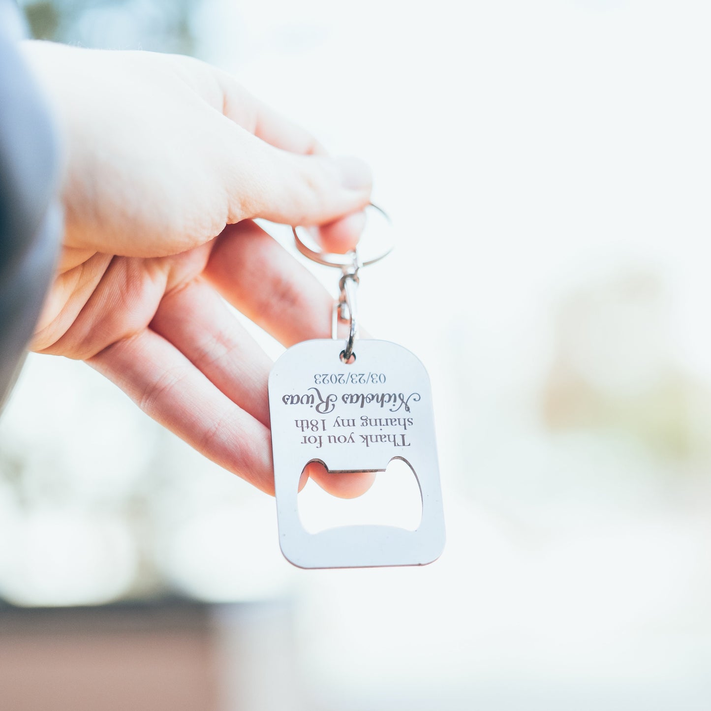 Custom Wedding Favor Bottle Opener