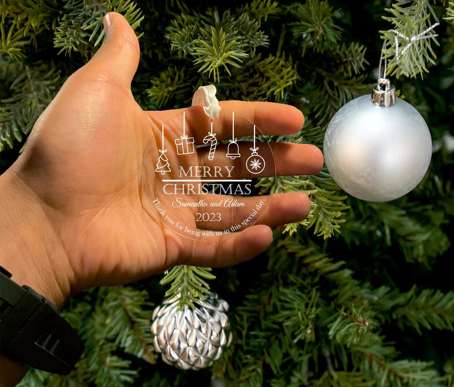 Custom Engraved Cristmas and Special Occasion Ornament