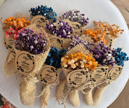 Preserved Flower Magnet Wedding Favor | Single or Mixed Colors