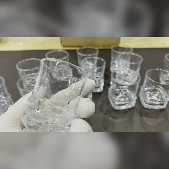 Personalized wedding shot glasses product video — engraving and finished favors