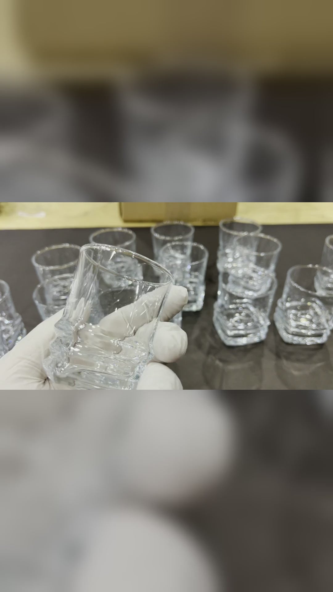 Personalized wedding shot glasses product video — engraving and finished favors